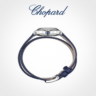 Chopard萧邦Happy Sport 快乐5钻25毫米蓝色双圈表带石英新品手表