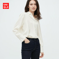 UNIQLO 优衣库 女装 缎纹衬衫