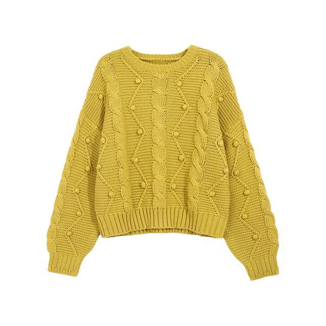 HSTYLE 韩都衣舍 女士圆领毛衣 JM10597