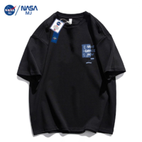 NASA SOLAR NASA MJ纯棉短袖正肩t恤