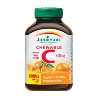 Jamieson 健美生 天然维生素C咀嚼片橙味120片/瓶