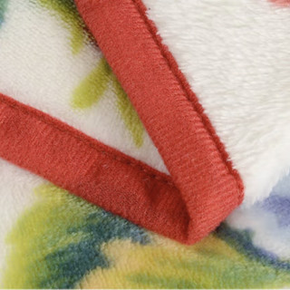 FUANNA 富安娜 家纺毛毯 保暖毯法兰绒毯双人盖毯被 四季毯子保暖冬天 180*200cm