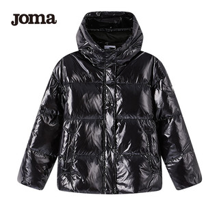 Joma 荷马 羽绒服冬季新款女式短款白鸭绒羽绒服保暖防风连帽羽绒服