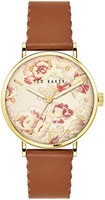 TED BAKER Phylipa Bloom 棕褐色皮革表带手表