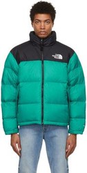 THE NORTH FACE 北面 男款 1996 Retro Nuptse 复古羽绒夹克 黑绿色