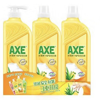 AXE 斧头 柠檬芦荟护肤洗洁精 1.3kg*1瓶+1.3kg*2瓶补充装
