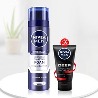 NIVEA 妮维雅 男士刮胡泡 200ML（赠控油洁面泥50g）