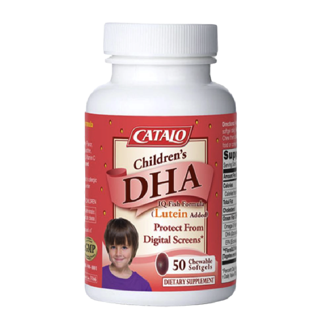 CATALO 家得路 儿童DHA活脑IQ叶黄素配方 草莓味 50粒