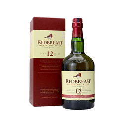 Redbreast/知更鸟爱尔兰12年单一麦芽威士忌700ml/瓶跨境