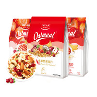OCAK 欧扎克 草莓果粒水果坚果麦片即食早餐谷物燕麦片