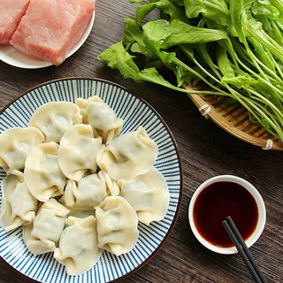 湾仔码头 荠菜猪肉水饺 48只 1kg