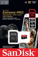SanDisk 闪迪 256GB Extreme PRO microSDXC 卡 + SD 适配器 + RescuePRO 豪华版