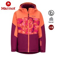Marmot 土拨鼠 户外运动新款冲锋衣滑雪服女童透气保暖滑雪衣V79870