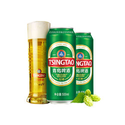 TSINGTAO 青岛啤酒 经典500ml*24听量贩装  赠青岛啤酒随机330ml*6听