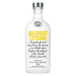 ABSOLUT VODKA 绝对伏特加 伏特加 柠檬味 40%vol 700ml