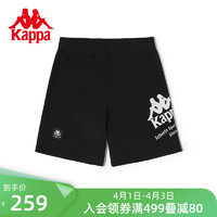 Kappa 卡帕 运动短裤2023新款男时尚印花篮球运动裤休闲裤腿五分裤