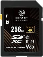AXE 斧头 MEMORY 256GB SD 卡,读取速度高达 245MB/s,UHS-II U3 V60 4K 超高清,专业级 SDXC 存储卡