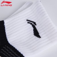 抖音超值购：LI-NING 李宁 AWSS387-3 男款舒适休闲运动吸汗防滑中筒羽毛球袜
