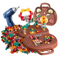 Temi 糖米 儿童拧螺丝钉组装可拆卸拼装工具箱电钻宝宝动手益智力多功能变形