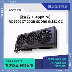 SAPPHIRE 蓝宝石 RX 7900 XT 20GB GDDR6 白金 OC
