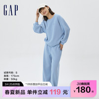 Gap女装春季弹力阔腿裤591001运动休闲长裤香蕉裤