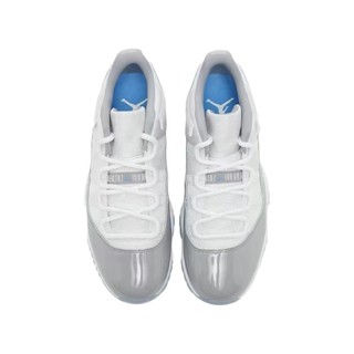 AIR JORDAN 正代系列 Air Jordan 11 Low 男子篮球鞋 AV2187-140 白色/大学蓝/水泥灰 36