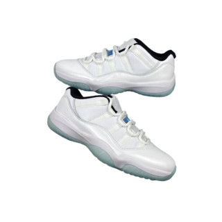 AIR JORDAN 正代系列 Air Jordan 11 Low 男子篮球鞋 AV2187-117 白蓝 45.5