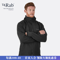 Rab 睿坡 Shadow男士防风轻量透气弹力耐磨舒适软壳衣425g QFE-85