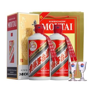 移动端：MOUTAI 茅台 贵州茅台酒 53度飞天茅台 酱香型白酒收藏礼盒 2017年 500ml*2瓶 享礼袋