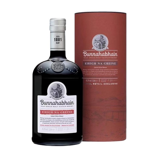 值选：Bunnahabhain 布纳哈本 清晨天空 单一麦芽威士忌 46.3%vol 1000ml