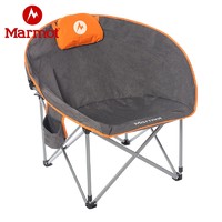 Marmot 土拨鼠 夏季新品户外钓鱼露营轻便折叠椅圆形月亮椅懒人椅
