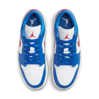 AIR JORDAN 正代系列 Air Jordan 1 Low 女子篮球鞋 DC0774-416 运动蓝/健身红/白色/帆白 39