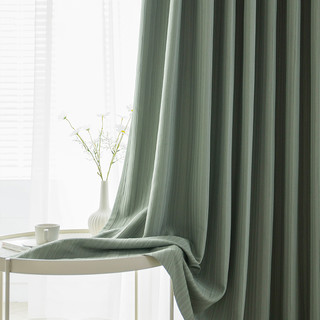 SUNPATHIE北欧风轻奢现代简约日式卧室客厅窗帘遮光2022新款可夏 每米的价格（免加工费，赠送日式高温记忆定型） 可夏-暖灰色