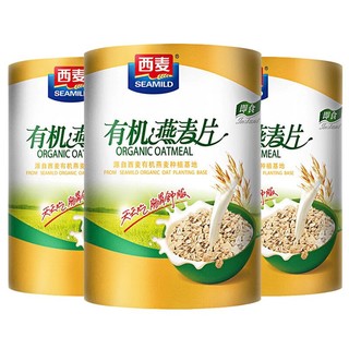 SEAMILD 西麦 有机燕麦片礼盒1050g 营养谷物早餐代餐无添加蔗糖