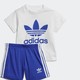 PLUS会员：adidas 阿迪达斯 儿童三叶草短袖短裤 2件套