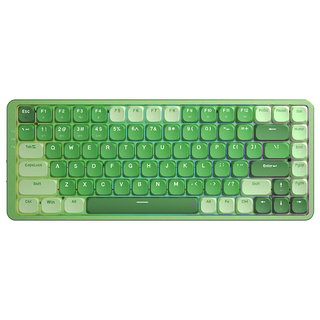 TL84-B 矮轴机械键盘 84键电竞游戏键盘热插拔PBT办公键盘 深绿-红轴