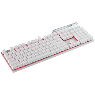 RAPOO 雷柏 V700 DIY 104键 有线机械键盘 白色 快银轴 RGB