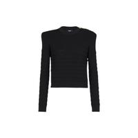 BALMAIN 巴尔曼 女士荷叶领针织衫 AF1KA005KE10