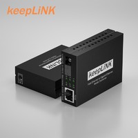 keepLINK 友联 KP-9000-2T/SC20A/B 百兆单模单纤光纤收发器 一对