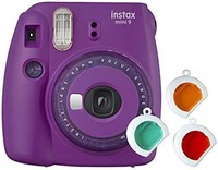 INSTAX Mini 9 透明相机，紫色
