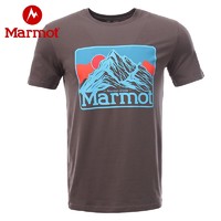 限尺码：Marmot 土拨鼠 男款运动短袖 53617