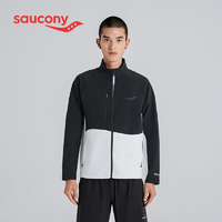 抖音超值购：saucony 索康尼 2023新款针织上衣男子跑步外套舒适时尚透气外套男