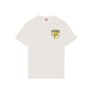 KENZO 凯卓 男女款圆领短袖T恤 FD65TS0074SO 米白色 L