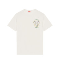 KENZO 凯卓 男女款圆领短袖T恤 FD65TS0024SO 米白色 M