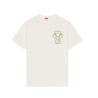 KENZO 凯卓 男女款圆领短袖T恤 FD65TS0024SO 米白色 XXXL