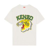 KENZO 凯卓 男女款圆领短袖T恤 FD65TS0084SG 米白色 S
