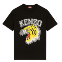 KENZO 凯卓 男女款圆领短袖T恤 FD65TS0084SG 黑色 XL