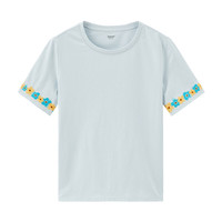 INMAN 茵曼 女士圆领短袖T恤 18225041H