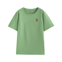 INMAN 茵曼 女士圆领短袖T恤 F18226270 抹茶绿 XL