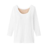 MUJI 無印良品 女士圆领打底衫 69AD446 白色 L